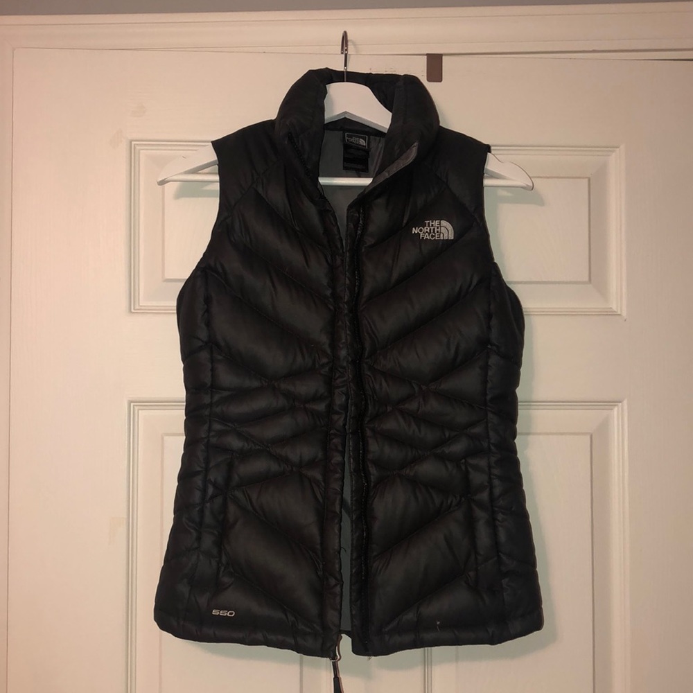 North Face Black Puffer Vest, size xs